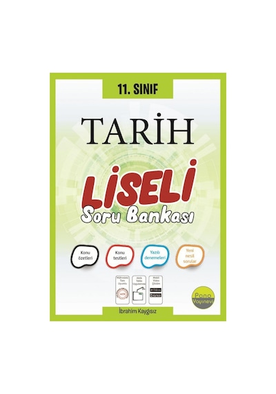 Pano Yayınları 1 Tarih Liseli Soru Bankası Yni