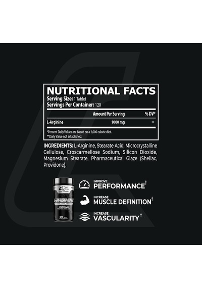 Core Champs L-arginine Nitric Oxide 1000 Mg 120 Tablet - By Kai Greene Aromasız