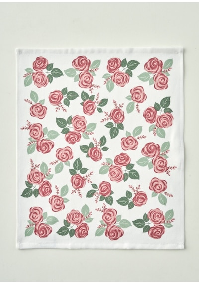 Bella Maison Rose Pamuklu Baskılı Kurulama Bezi 2'li Krem 40x50 Cm Krem