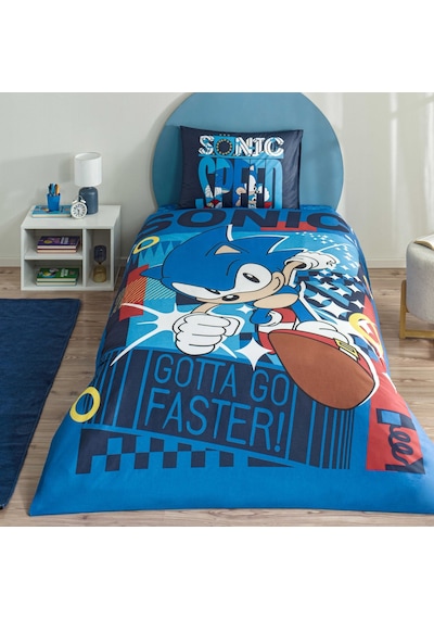 Taç Lisanslı Sonic Classic Pamuk Tek Kişilik Nevresim Takımı 000000001000049039 Çok Renkli