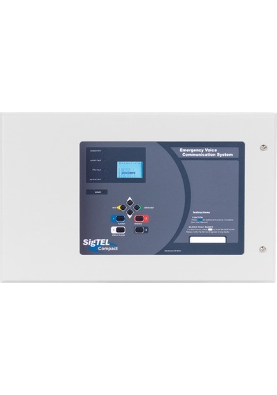C-TEC SigTEL Compact1-64 ECU-8NT İtfaiyeci Telefon Sistemi Master Kontrolör 8 Hat Bağlanır
