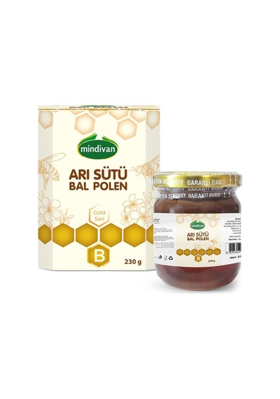 Mindivan Arı Sütü Bal Polen Bebe 230g