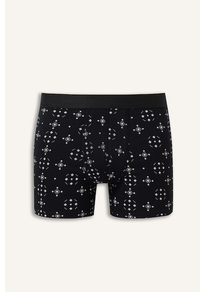 Defacto Regular Fit Geometrik Desenli 3lü Boxer I3046ax26aunv135 Lacivert-nv135