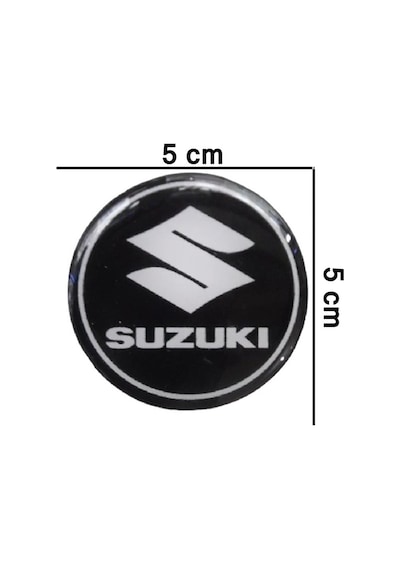 Suzuki Damla 3D Sticker Siyah Beyaz 2 Adet