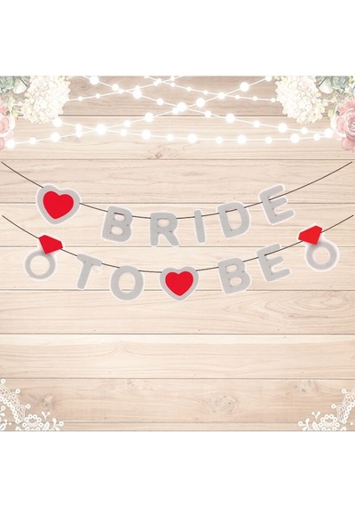 Bride To Be Banner. 3.50 Mt. Gümüş
