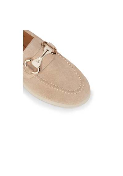 Deery Kadın Hakiki Süet Bej Tokalı Loafer - K5300zbejc01 Bej