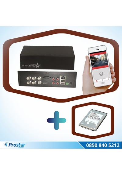 4 Kanal Mobil DVR Kayıt Cihazı 1 TB Harddisk Dahil Uzaktan İzlem