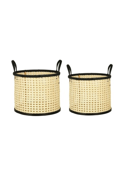 Vitale İkili Rattan Sepet Takımı Ak.jj0040 Acı Kahve - Hasır Kahve