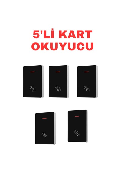 Sr-215 Em 10.000 Kullanıcılı Proximity Kart Okuyucu 125 Khz Standalone 5 Adet