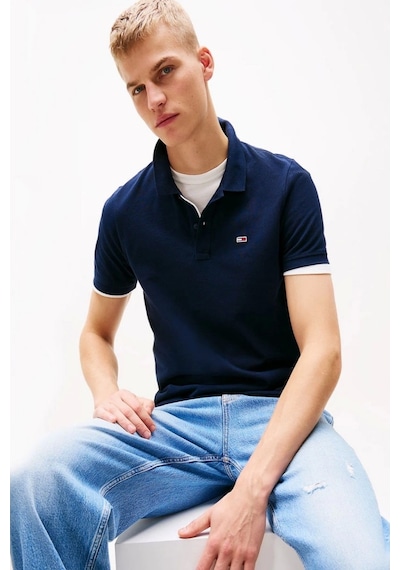 Tommy Hilfiger Tjm Slım Placket Polo Ext Lacivert