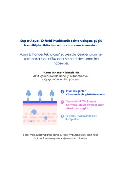 10 Farklı Hyalüronik Asit Kompleksi İçeren Yoğun Nemlendirici Set Super Aqua Ultra Hyalron Set 2