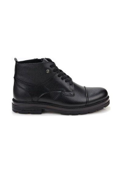 Pierre Cardin 90-430 Erkek Hakiki Deri Casual Bot Siyah
