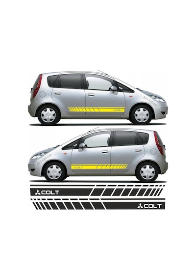 Mitsubishi Colt Yan Şerit Oto Sticker (295981832)