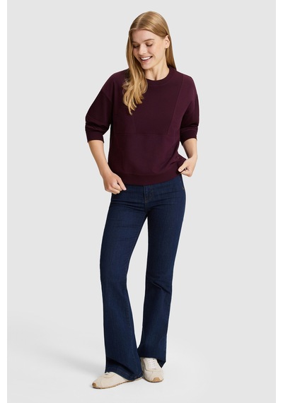 U.S. Polo Assn. Kadın Bordo Bisiklet Yaka Sweatshirt 50329004-vr180 Dark Plum