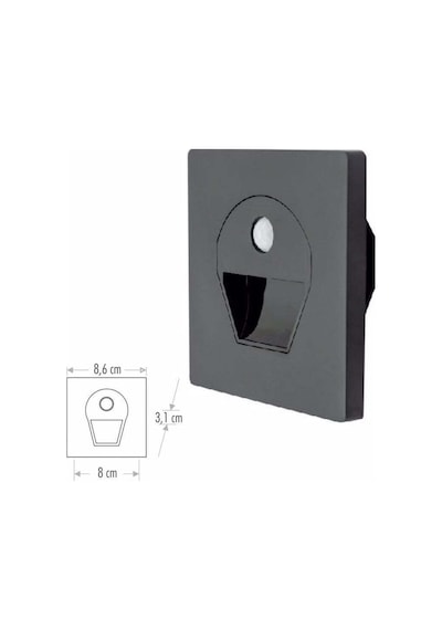 Sensörlü Koridor Aydınlatma 1w Ct-5170 Siyah 3200k Gün Işığı Diğer