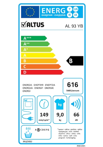 Altus 93 YB Yoğuşmalı Kurutma Makinesi