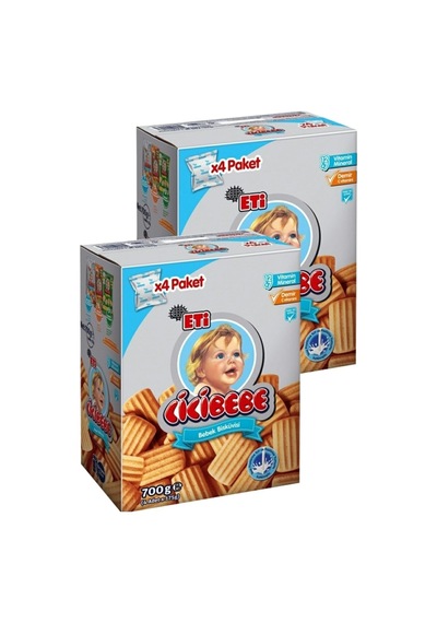 Eti Cicibebe Bebek Bisküvisi 700 G x 2 Adet