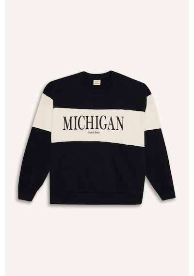 Defacto Kız Çocuk 2li Takım Baskılı Sweatshirt Eşofman Altı E6418a825aubk81 Siyah Defacto Kız Çocuk 2li Takım Baskılı Sweatshirt Eşofman Altı E6418a825aubk81 Siyah