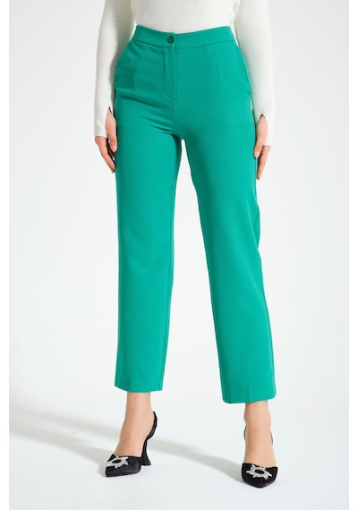 Mizalle Double Basic Yeşil Pantolon Yeşil