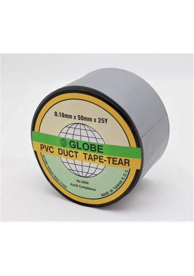 Globe Duct Tape "0.18x50x25yards" Gri
