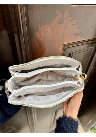 Just Polo Kadın Zincir Askılı Günlük Ve Özel Kullanıma Uygun Şık Tasarımlı Omuz & Çapraz Çanta Shoulder Bag Vizon