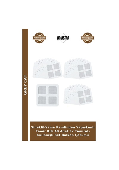 Sineklikyama Kendinden Yapışkanlı Tamir Kiti 40 Adet Ev Tamiratı Kullanışlı Set Balkon Çözümü