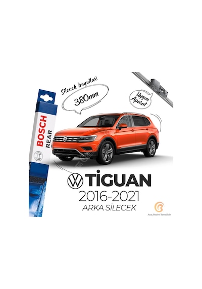 Volkswagen Tiguan Arka Silecek 2016-2021 Bosch Rear A383H