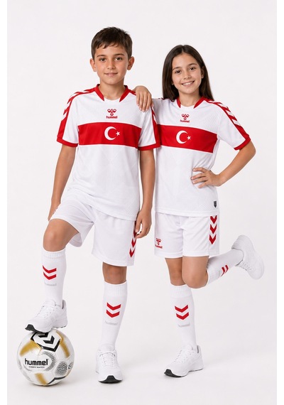Hummel Milli Takım Forma 25-26 Çocuk Beyaz