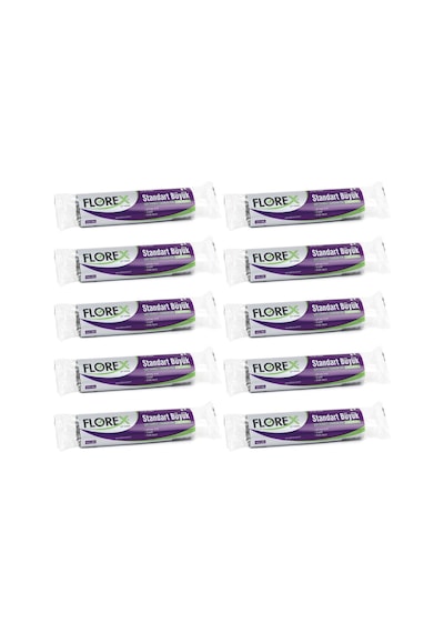 Florex Standart Büyük Boy Çöp Torbası 65x80 Cm 10'lu Rulo Siyah 10 Rulo (100 Adet)