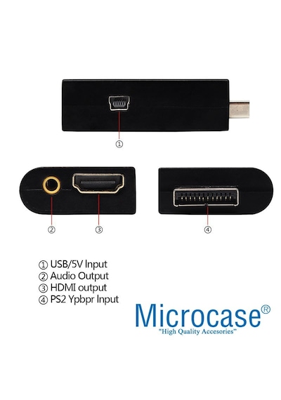 Microcase Playstation 2 Hdmı Adaptör Dönüştürücü - Ps2 To Hdmı