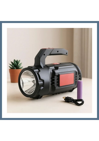 Buradabulabilirsin 2in1 Led+cob Şarjlı El Feneri Ve Projektör - Usb/type-c/pil, 19 Parça Tamir Seti Bbz