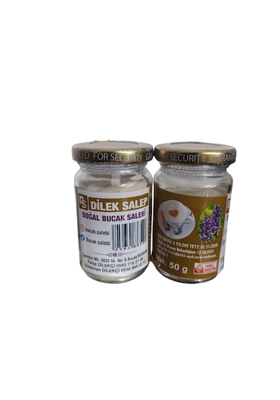 Meşhur Bucak Salebi,dilek Salep,salep 2x50g Kavanoz,saf Salep