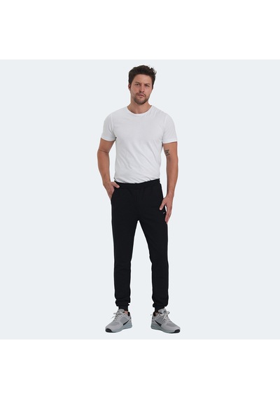 Slazenger RICHA Erkek Cepli Dar Paça Siyah Eşofman Altı