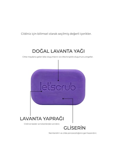 Zeytinyağlı Doğal Sabun Lavanta Yağlı Rahatlatıcı Ve Koruyucu 100 Gr Diğer