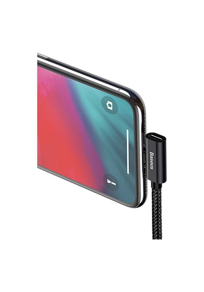 Baseus Entertaining Audio Data Kablo Usb Lightning 2A 1M Siyah