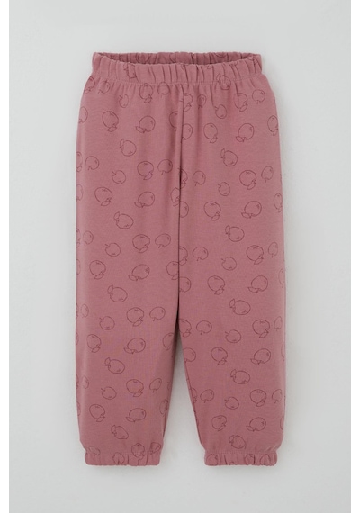 Breeze Kız Bebek Pijama Takımı Elma Desenli 9 Ay-3 Yaş, Gülkurusu Gülkurusu