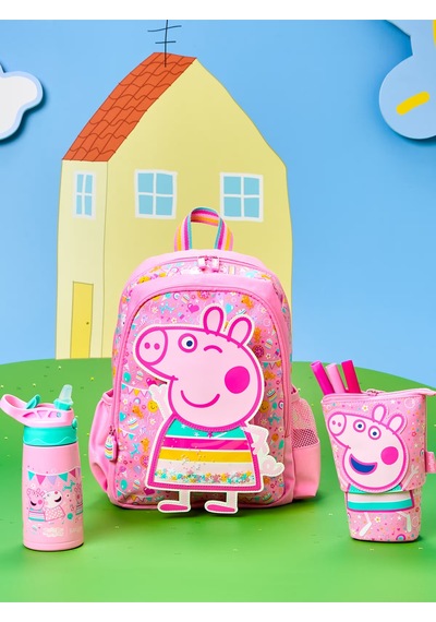 Peppa Pıg İç İçe Geçmeli Katlanır Kalem Kutusu Pembe