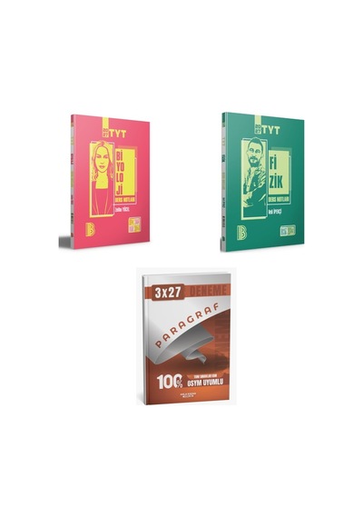 2027 Benim Hocam Tyt Biyoloji + Fizik Konu + Anla Kazan Paragraf Deneme 3'lü Set