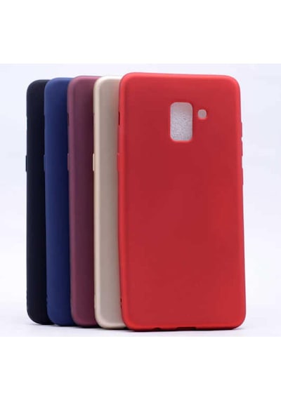 Samsung Galaxy Uyumlu A8 Plus 2018 Kılıf Soft Mat Premier Case