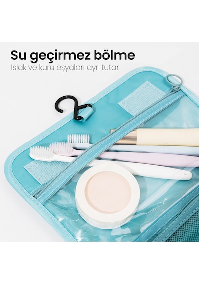 Vusign Vusıgn Kozmetik Saklama Çantası Seyahat Makyaj Organizer Çanta 24x9x20 Cm Beyaz Renk