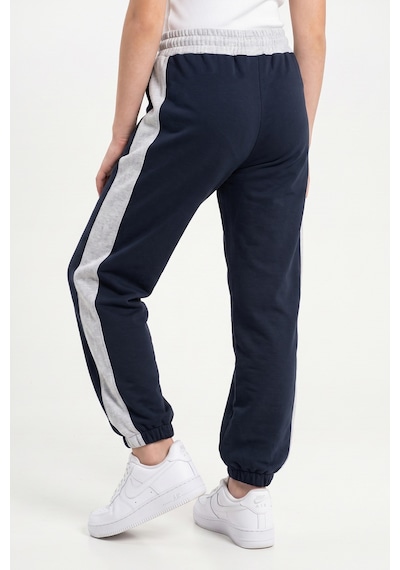 Fyk Kids Kız Çocuk Fitilli Crop Ve Şerit Detaylı Eşofman Takımı Seti Lacivert