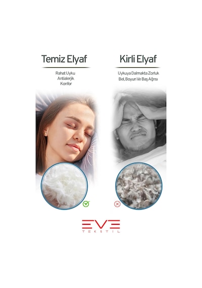 Eve Tekstil 6 Adet Diamond Plus Kapitone Yastık 50 70 Cm 800 Gr Beyaz