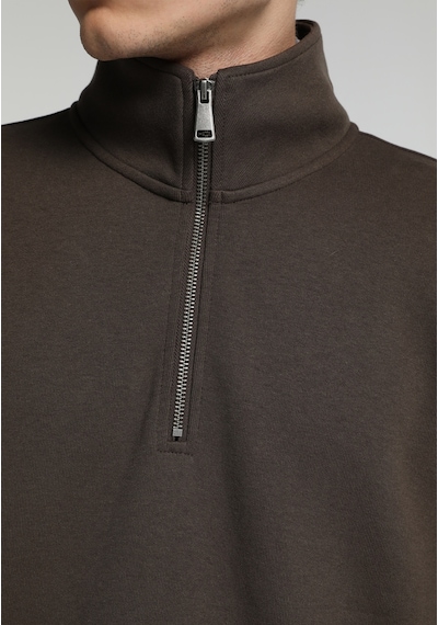 Colin's Colins Regular Fit Dik Yaka Düz Erkek Kahverengi Sweatshirt Cl1082805 Q1.v2 Brw