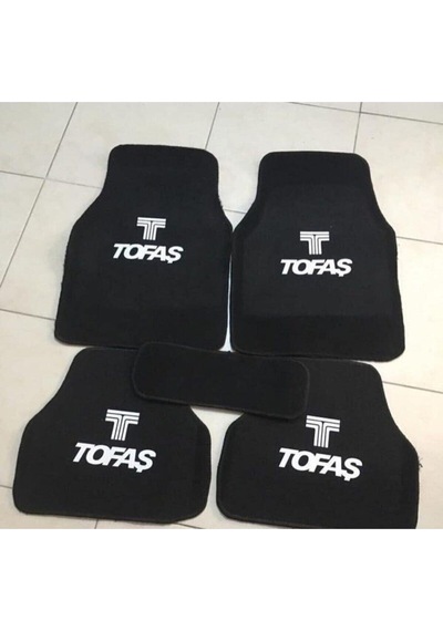 Tofaş Kartal Logolu Siyah Halı Paspas Seti