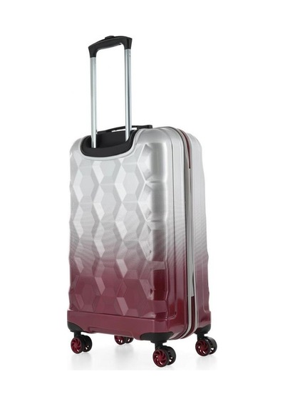 Ççs London 5226 Orta Boy Valiz Bordo Beyaz