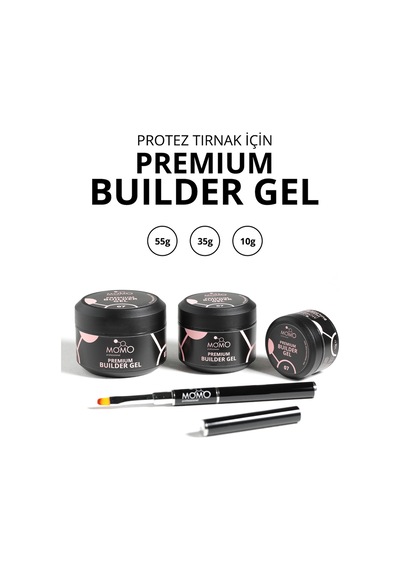 Momo Professional Premium Builder Gel Protez Tırnak Jeli No.07 Natural 35 gr