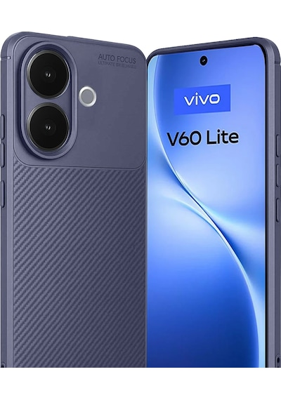 Cosmotex Newface Vivo V60 Lite Auto Focus Karbon Kapak - Lacivert