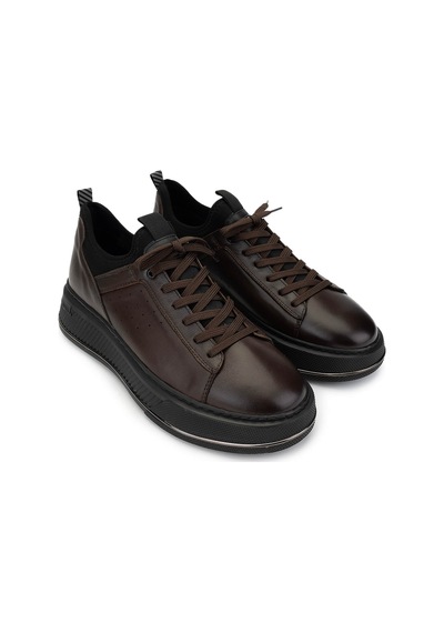 Tamer Tanca Erkek Hakiki Deri Kahverengi Sneakers & Spor Ayakkabı 381 20550 Erk Ayk Sk24-25 Kahve Anl Kahverengi