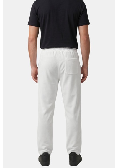 Deep Sea Deepsea Beyaz Baggy Style Likralı Lastikli İpli Erkek Spor Pantolon 2600262