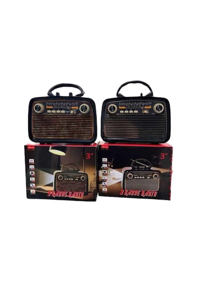 Eskitme Nostalji Tasarımlı Bluetoothlu Nostalji Radyo Ahşap Semeglbl - 72 Nostaljik Görünümlü